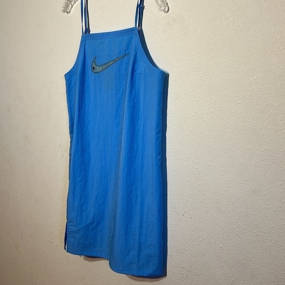 NWT Nike Women SportCasual Swoosh Woven Logo Spaghetti Strap Dress Size Large - Picture 5 of 17